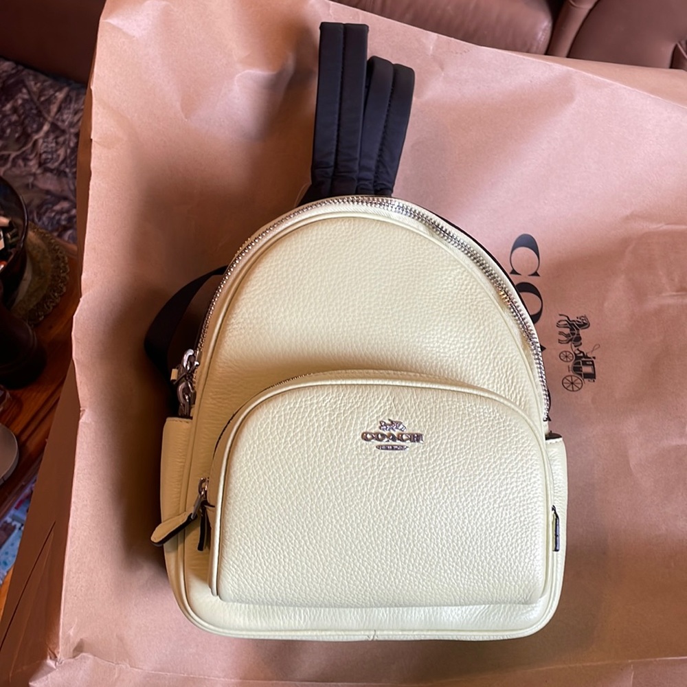 New Coach small backpack Lime Green